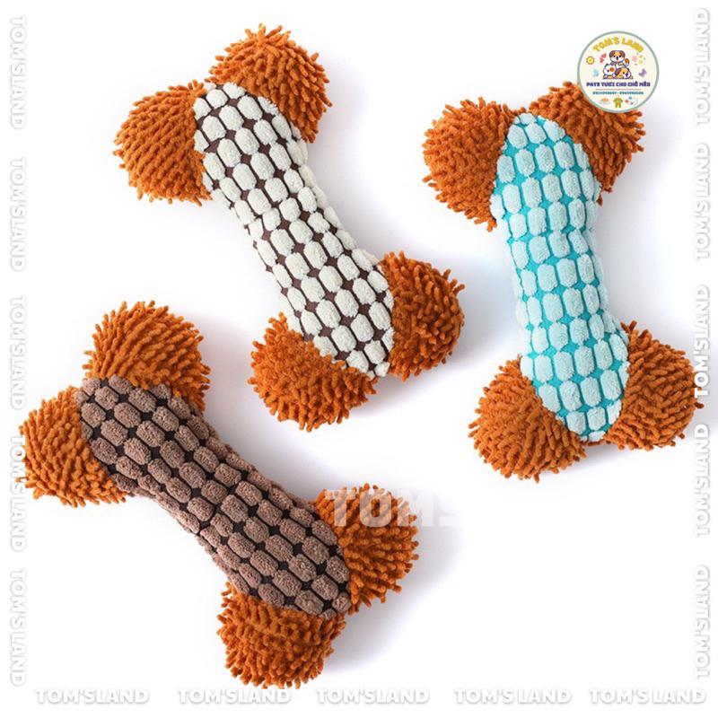 Đồ Chơi Xương Nhồi Bông Cho Chó Mèo - Đồ Chơi Nhồi Bông Size Lớn Cho Thú Cưng
