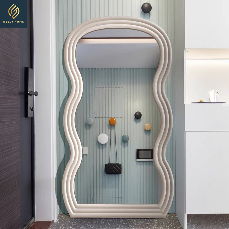 Gương Toàn Thân - DEELY HOME Khung Gỗ Sóng Vuông Cao Cấp Decor phòng khách,phòng ngủ,cửa hàng