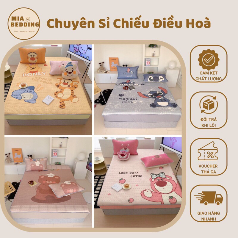 Chiếu Điều Hòa Cao Cấp Mark Cross Bọc Chun, Chiếu Điêu Hòa Cao Su Non Latex 6D Bọc Kín Đệm Dày Dặn, Mềm Mịn Link 2
