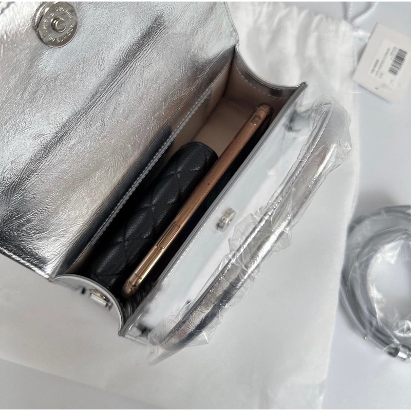 Túi Find Kapoor Wedge size 22 Sliver