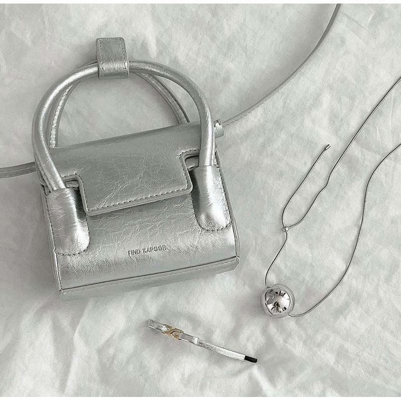Túi mini Find Kapoor Marty size 12 Sliver