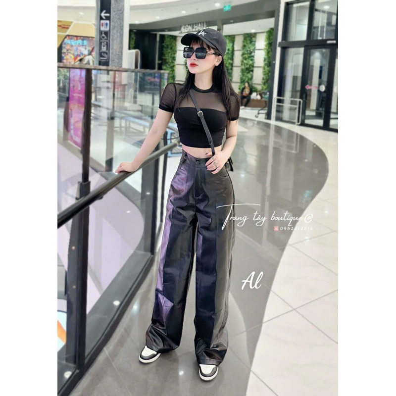 Áo lưới croptop siêu tôn dáng