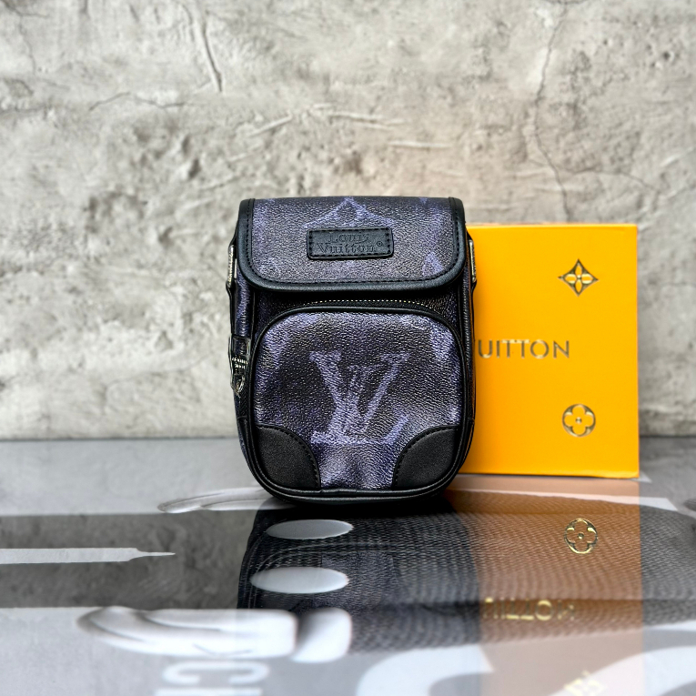 Túi đeo chéo mini Louis Vuitton logo LV họa tiết hoa vân loang fullbox bill thẻ LA on web