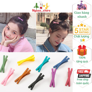 Kẹp tóc chữ X màu trơn , kẹp mái nữ nhiều màu sắc trẻ trung đáng yêu cho các nàng