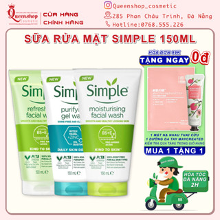 Sữa rửa mặt dạng gel Simple Kind To Skin Refreshing Facial Wash Gel