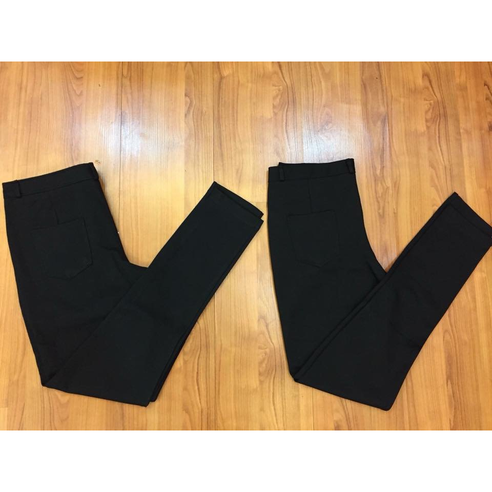 Quần tregging nữ cạp cao vải dày dặn co giãn,form nâng mông body - ALCADO