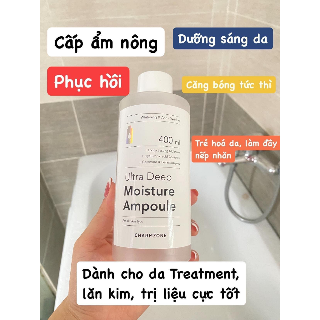 Serum phục hồi HA B5 Charmzone Ultra Deep Moisture Ampoule 400ml