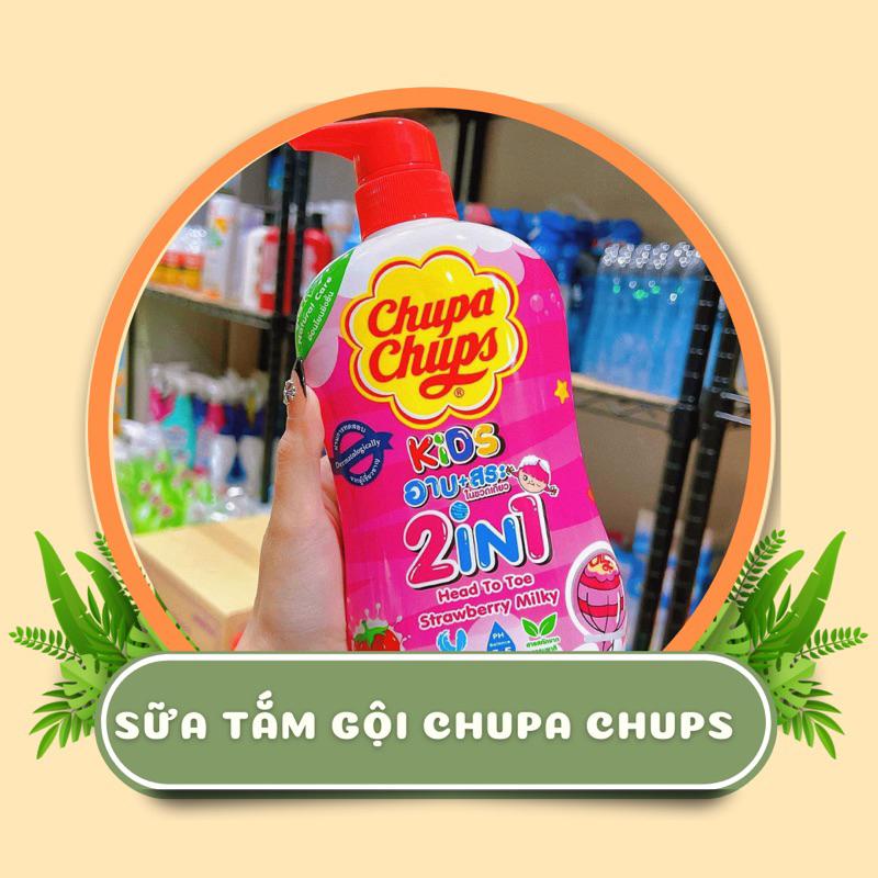 Sữa Tắm Chupa Chups Kid 2in1 Chai Lớn 600ml Chính Hãng Thái Lan
