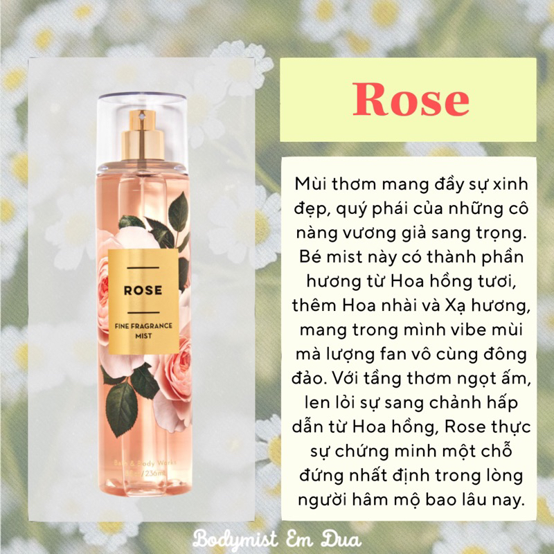 Xịt Thơm Toàn Thân - ROSE