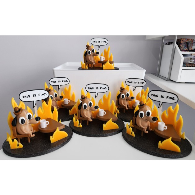 Mô hình chú chó ổn nhưng bất ổn This is fine