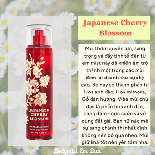 [Bodymist] Xịt Thơm Toàn Thân - JAPANESE CHERRY BLOSSOM