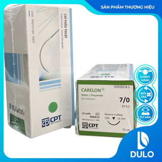 Chỉ phẫu thuật thẩm mỹ CPT Carelon 7/0, (H12 sợi)
