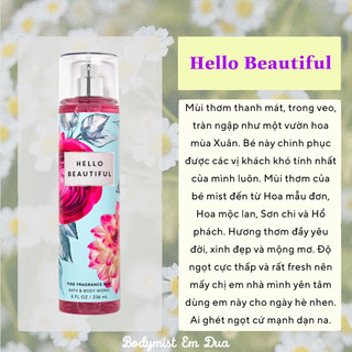  Xịt Thơm Toàn Thân - HELLO BEAUTIFUL