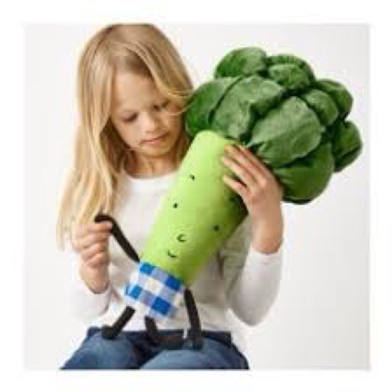 Gấu bông súp lơ, cà rốt, heo, chó giống thật hãng Ikea