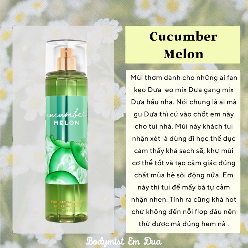 Xịt Thơm Toàn Thân - CUCUMBER MELON