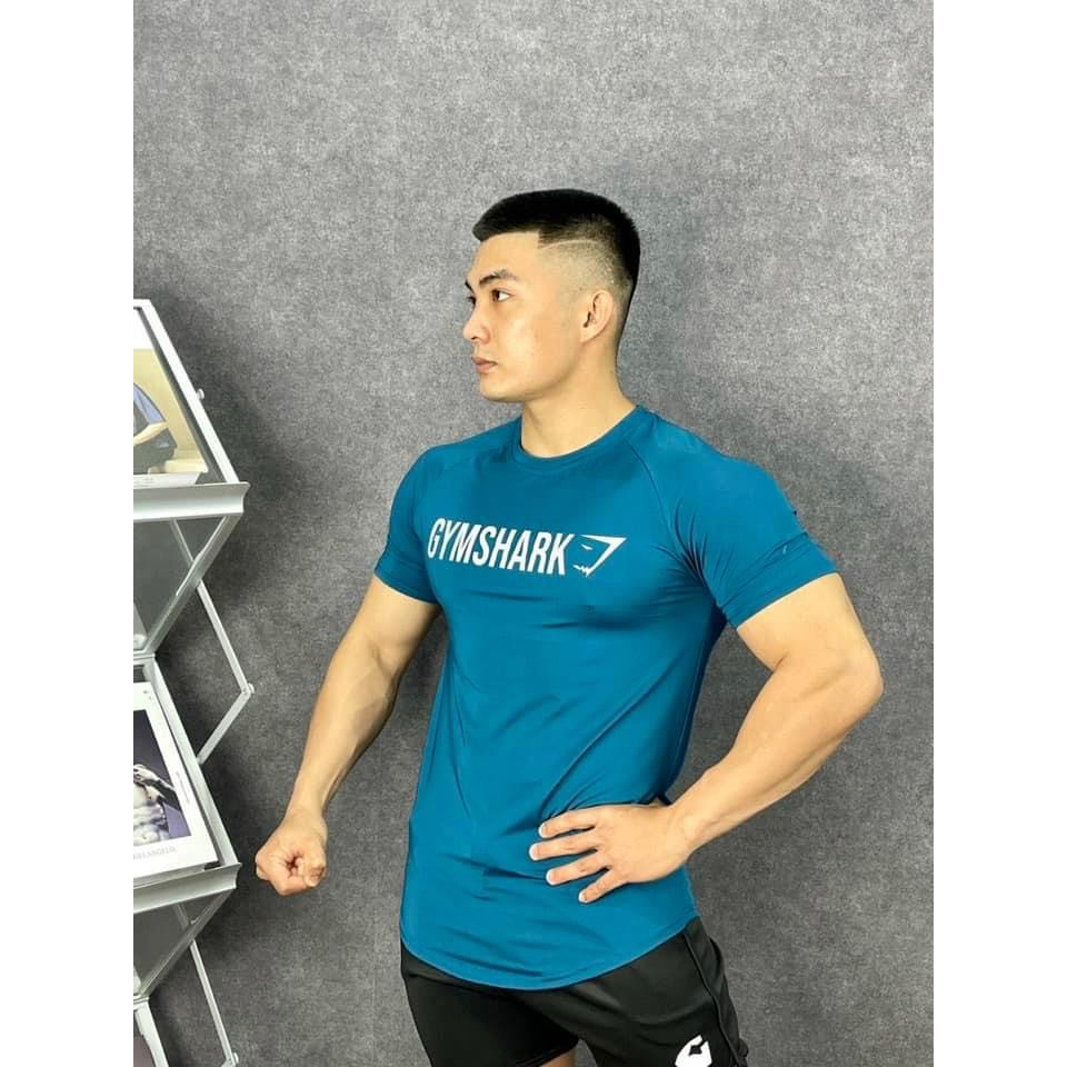 Áo Thun Fitness Thể Thao Tập Gym Nam Form Ôm Body Vải Thun Lạnh Co Dãn 4chiều