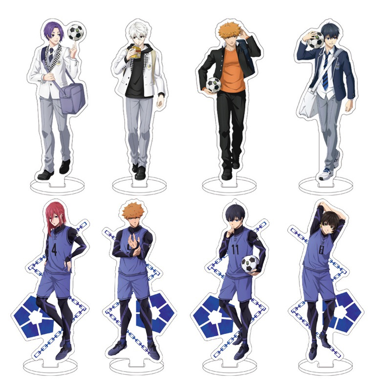 Mô hình Standee BLUE LOCK anime chibi bằng acrylic mica dày dặn