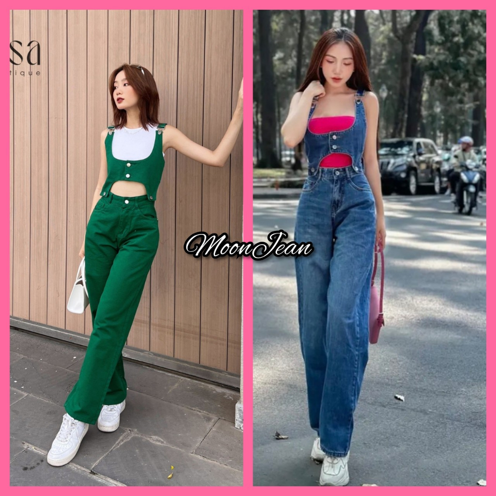 Set Yếm Quần Dài Kaki Jean Moon Jeans Y1-252 | BigBuy360 - bigbuy360.vn
