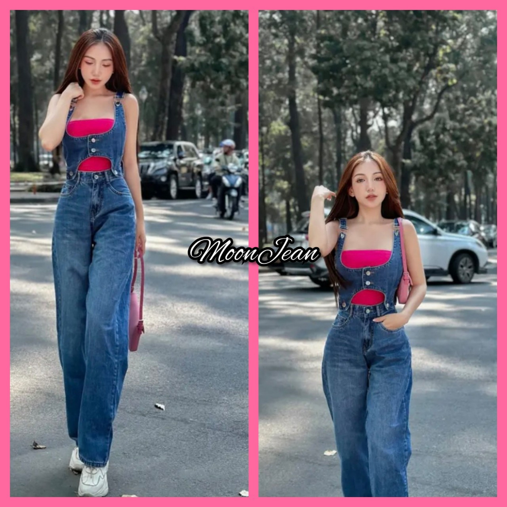 Set Yếm Quần Dài Kaki Jean Moon Jeans Y1-252 | BigBuy360 - bigbuy360.vn