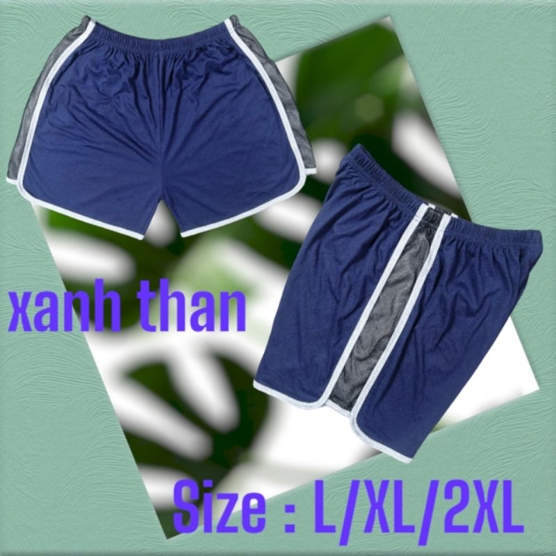 Quần đùi mặc nhà phối lưới - QĐ12