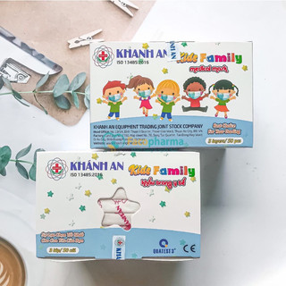 Khẩu trang trẻ em khánh an - hộp 3 lớp / 50 cái