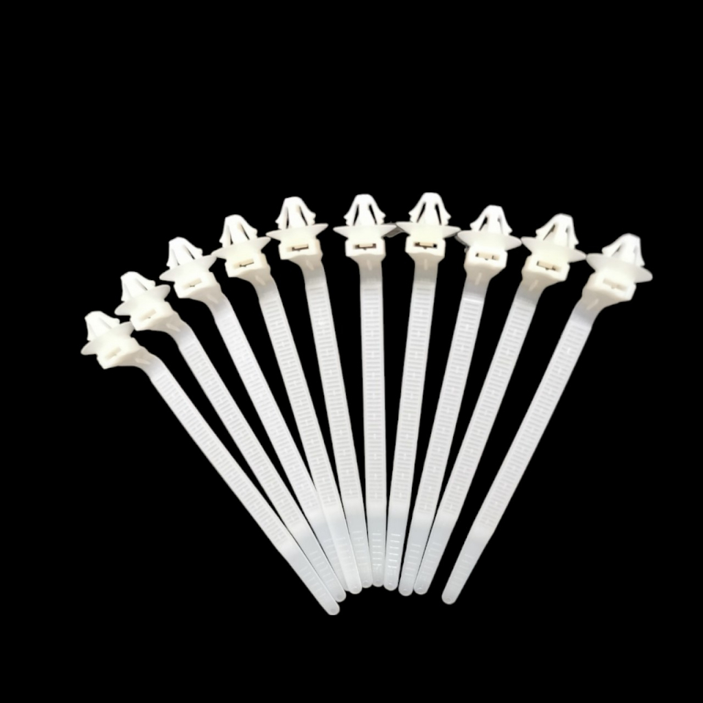 Dây rút ghim nhựa, dây thít chuyên dùng cho ô tô 5mm×120mm chân lỗ 7mm tròn