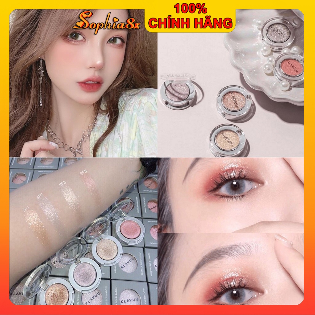 Phấn mắt nhũ cao cấp KLAVUU URBAN PEALSATION Hàn Quốc lấp lánh ánh ngọc trai siêu lì