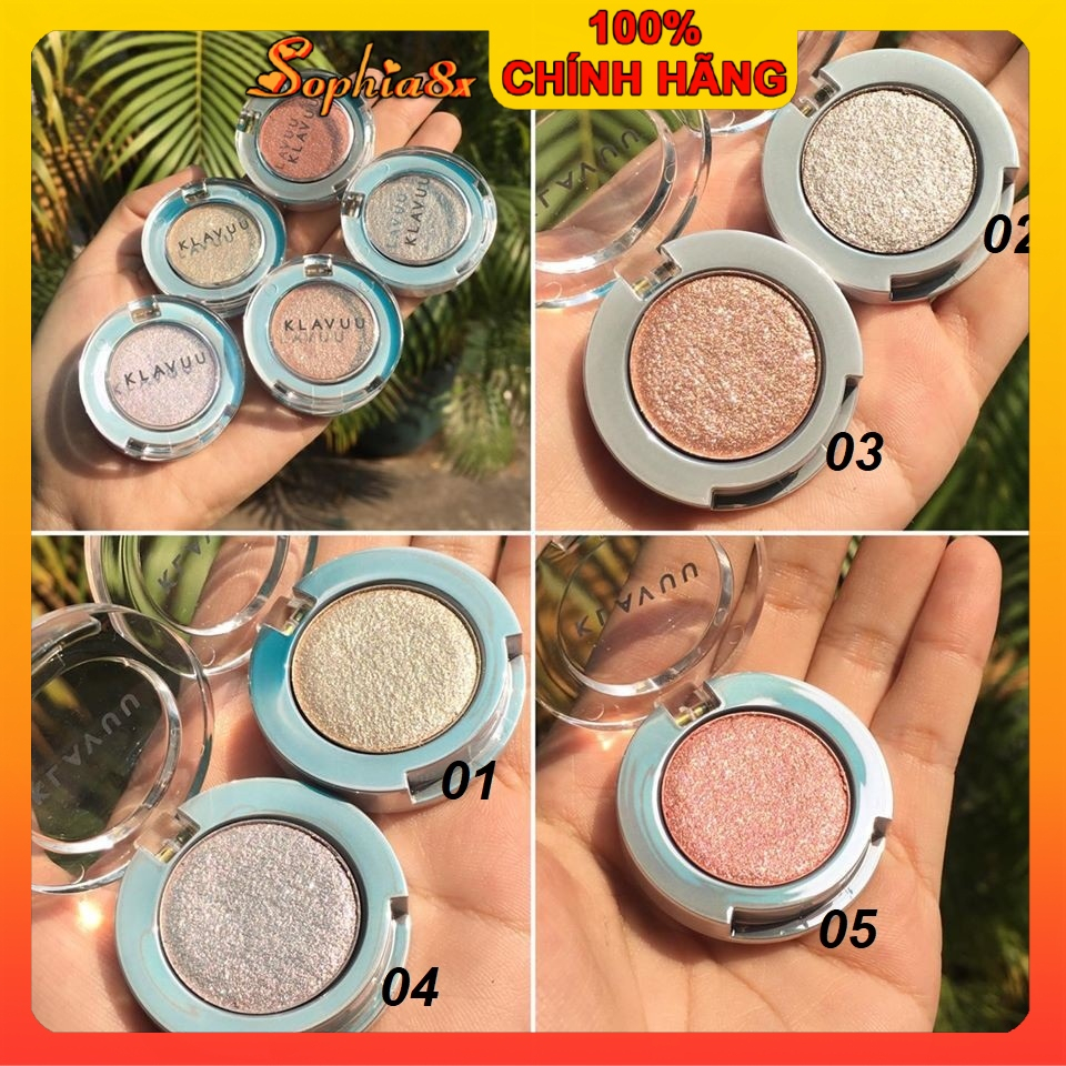 Phấn mắt nhũ cao cấp KLAVUU URBAN PEALSATION Hàn Quốc lấp lánh ánh ngọc trai siêu lì