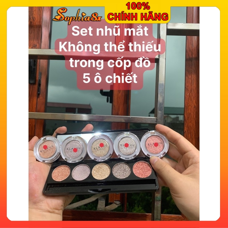 Phấn mắt nhũ cao cấp KLAVUU URBAN PEALSATION Hàn Quốc lấp lánh ánh ngọc trai siêu lì