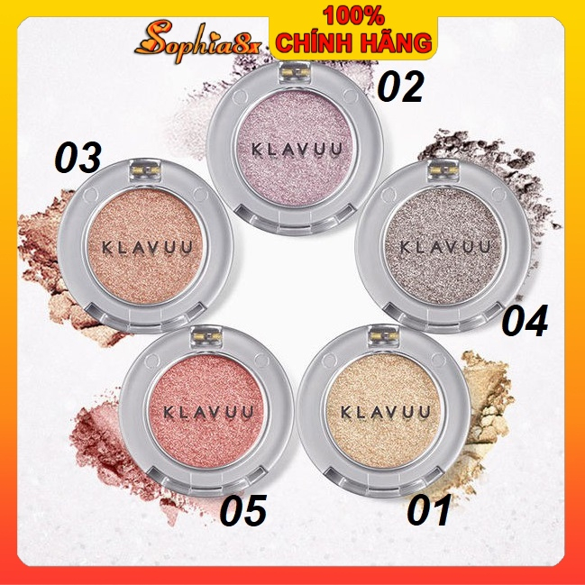 Phấn mắt nhũ cao cấp KLAVUU URBAN PEALSATION Hàn Quốc lấp lánh ánh ngọc trai siêu lì