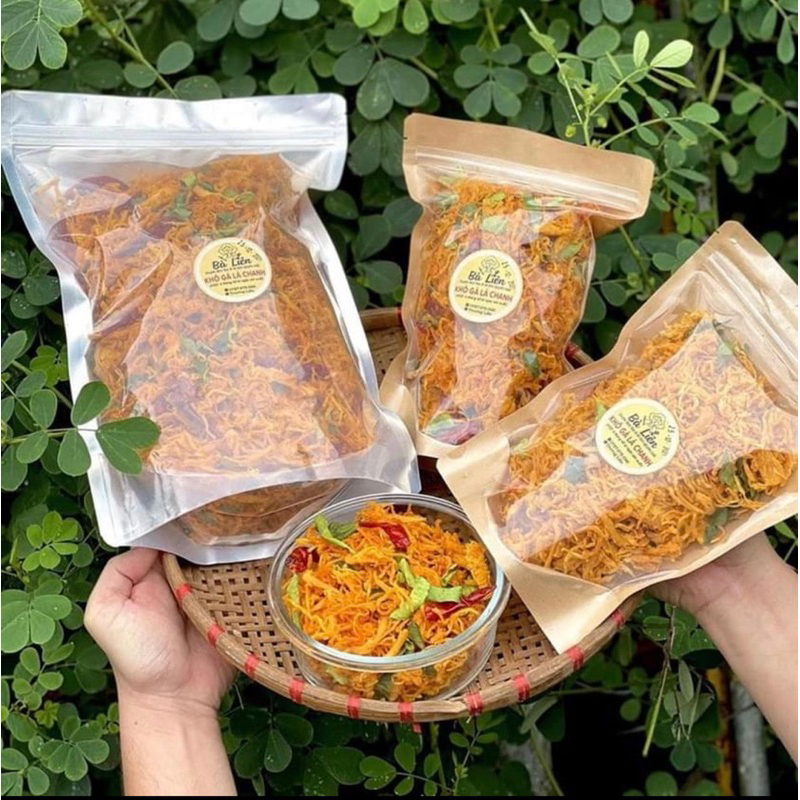 Túi 1kg khô gà lá chanh, thịt gà khô, đồ ăn vặt ngon hot