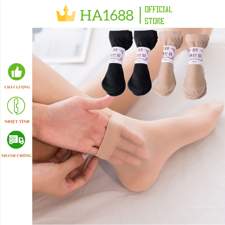 Tất da chân tất giấy mỏng siêu dai,siêu mềm mại, siêu bền chống nắng,chống trơn loại đẹp HA1688.