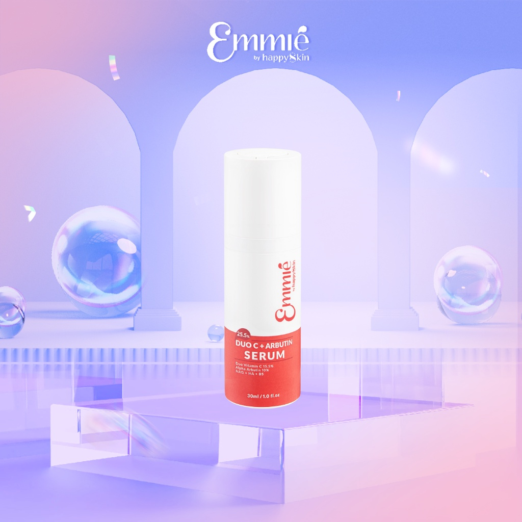 Serum Vitamin C 15.5% Alpha Arbutin 10% Vitamin B5 Làm Mờ Đốm Nâu Sắc Tố Trắng Sáng Da Emmié Spot Treatment Serum 20ml