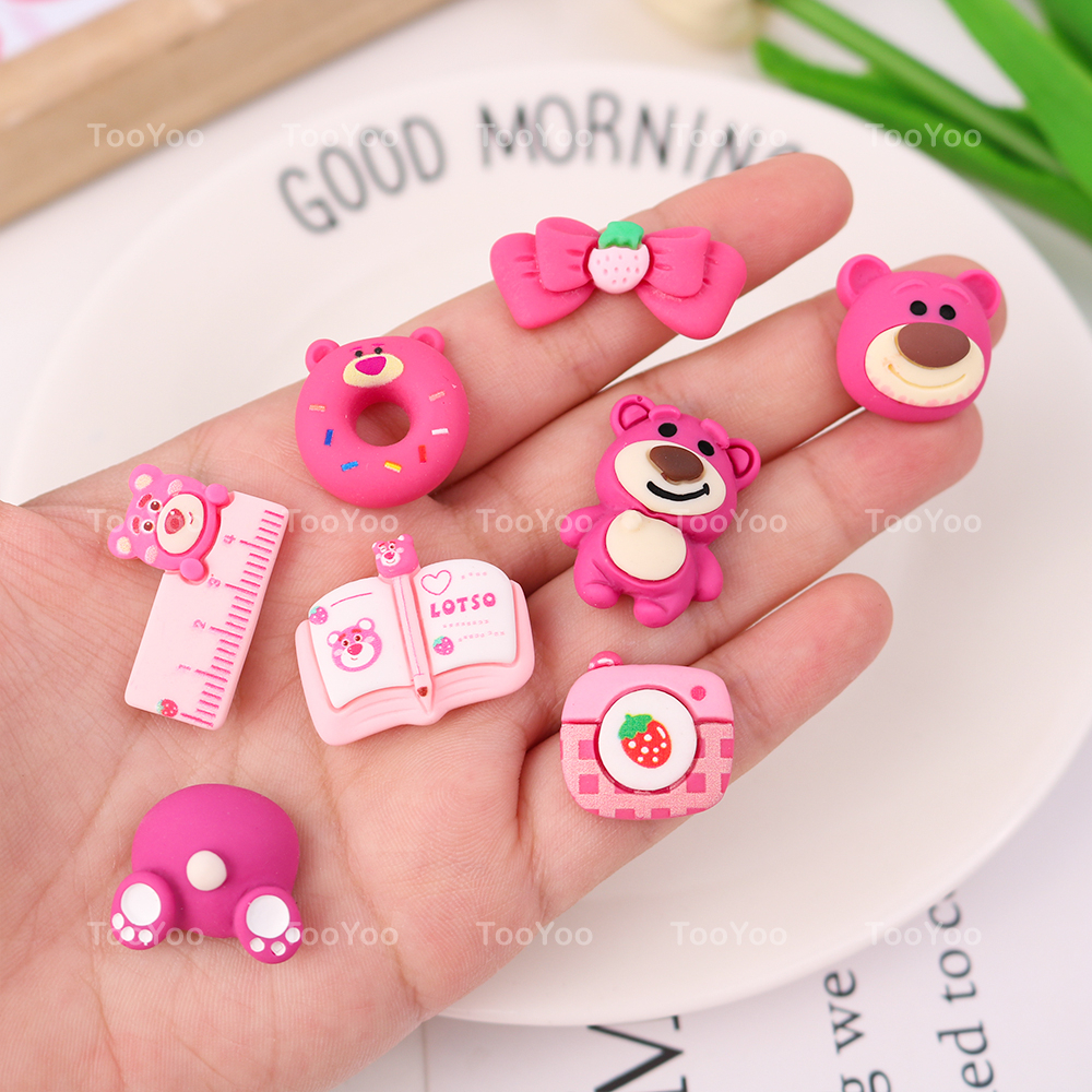 Charm Gấu dâu Lotso mini làm phụ kiện handmade dễ thương cute TooYoo TY0377