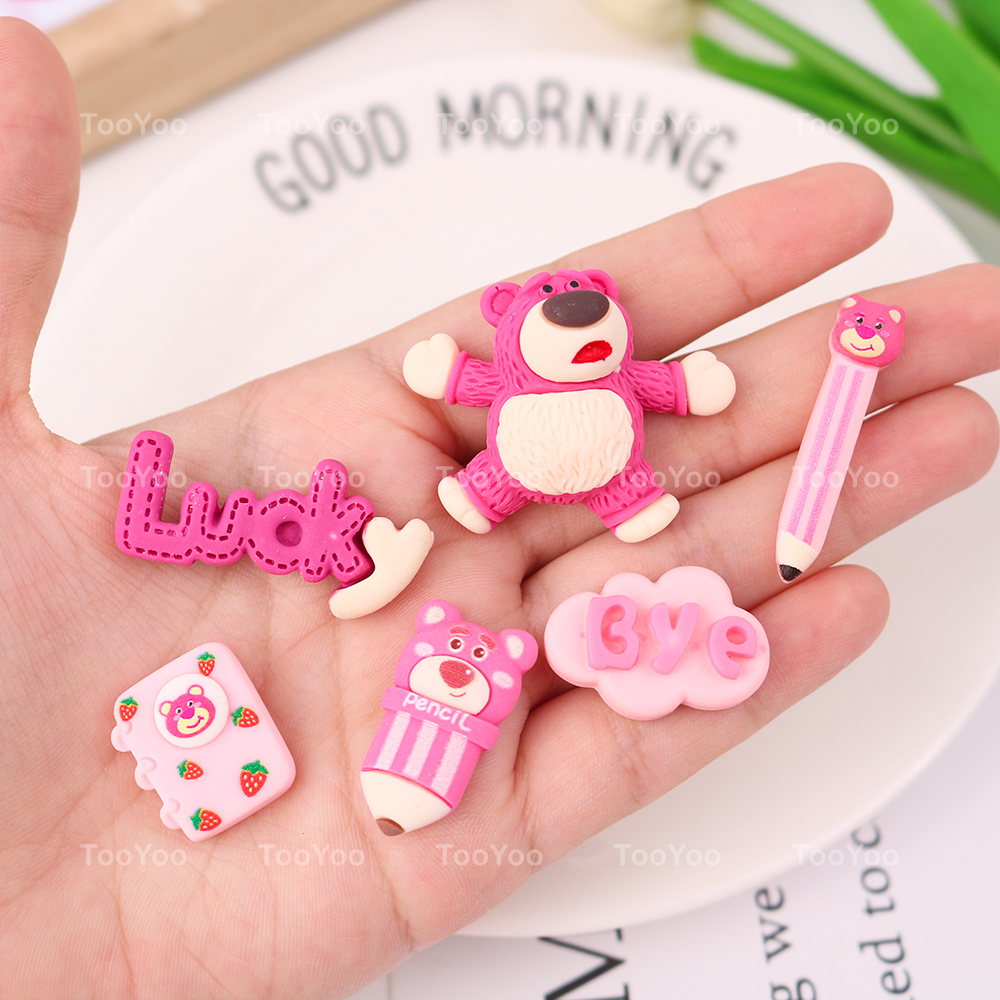 Charm Gấu dâu Lotso mini làm phụ kiện handmade dễ thương cute TooYoo TY0377