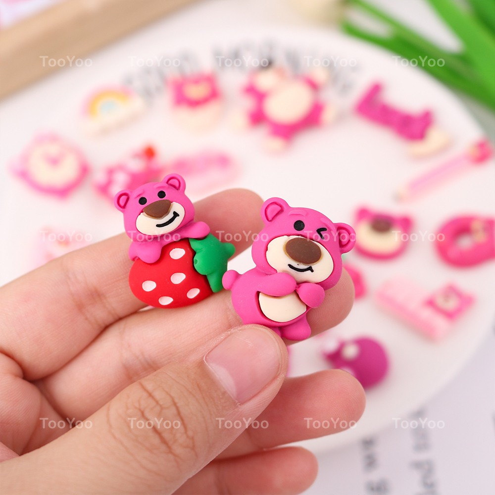 Charm Gấu dâu Lotso mini làm phụ kiện handmade dễ thương cute TooYoo TY0377