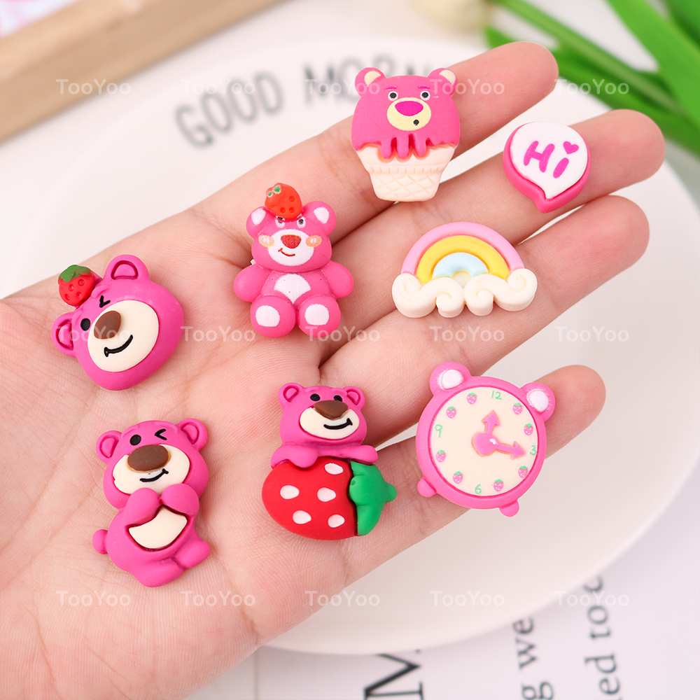 Charm Gấu dâu Lotso mini làm phụ kiện handmade dễ thương cute TooYoo TY0377