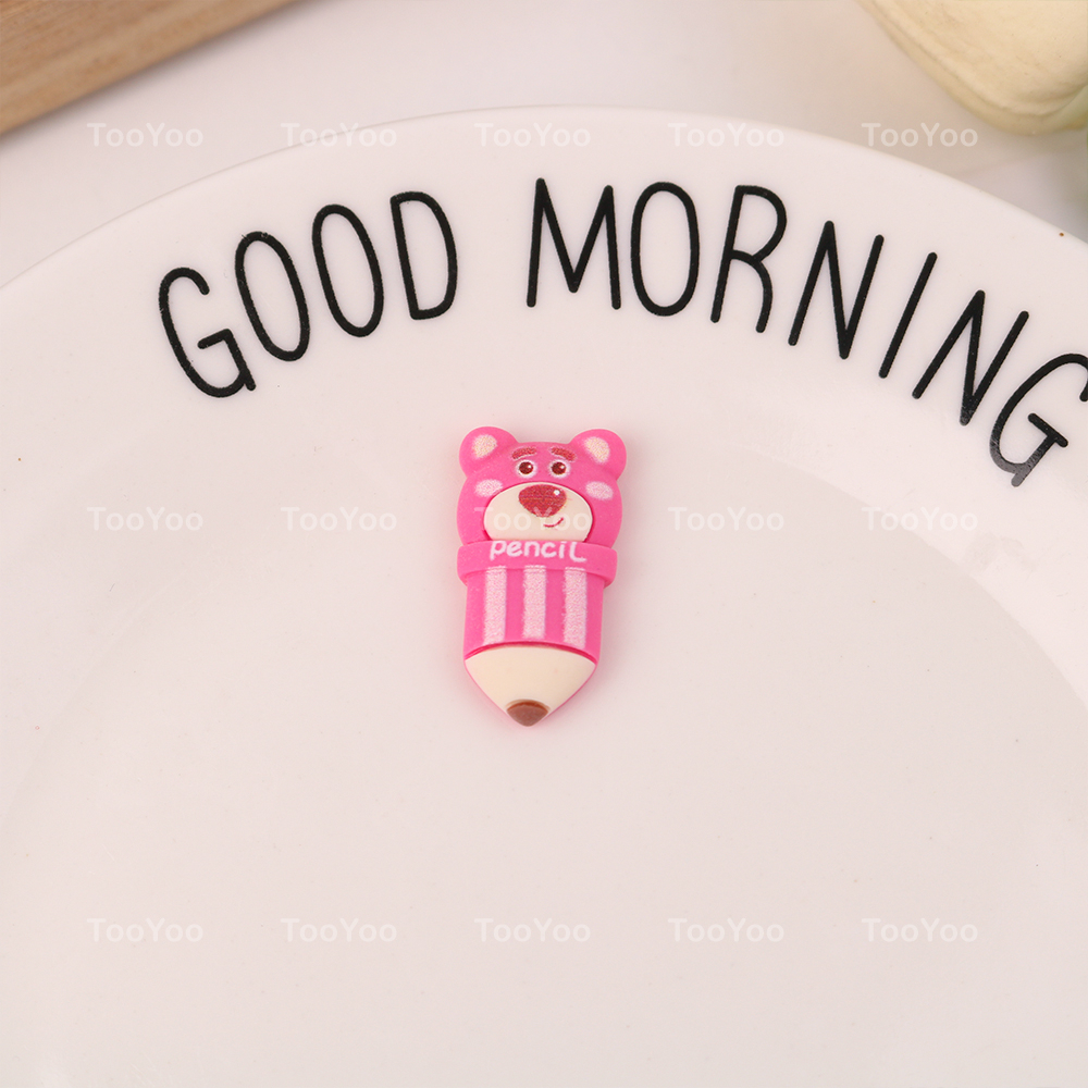 Charm Gấu dâu Lotso mini làm phụ kiện handmade dễ thương cute TooYoo TY0377