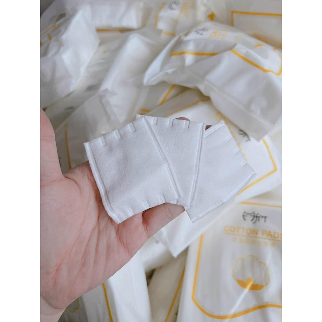 Bông Tẩy Trang 3 Lớp 222 Miếng Cotton Pad Mèo - Siêu Dày, Siêu Mềm Mịn