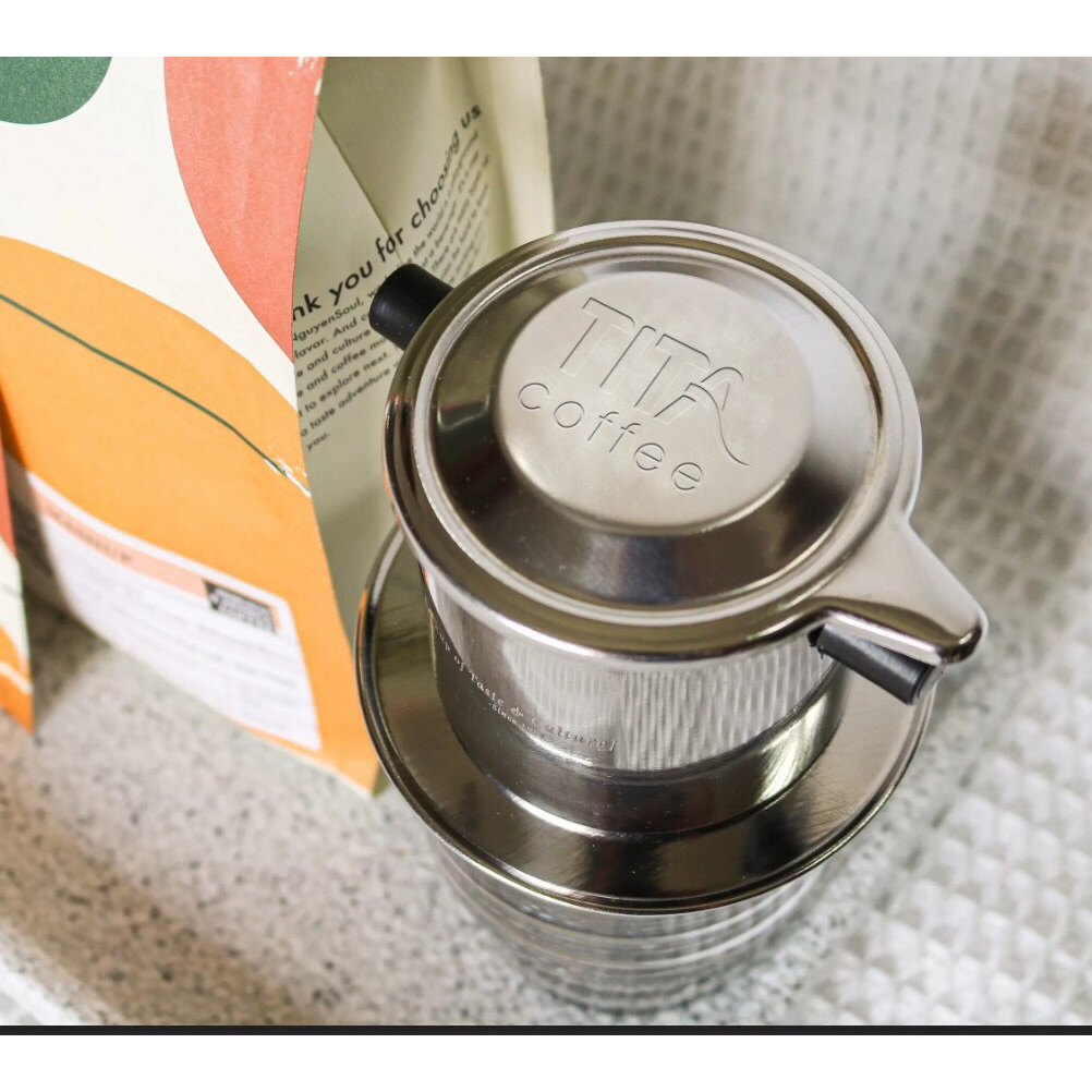 Phin pha cà phê bằng inox cao cấp, phin size 7 thể tích 170ml , pha được khoản 25g - 30g cà phê