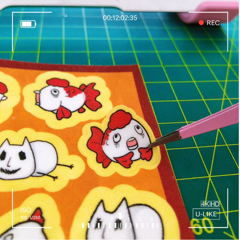 NHÃN DÁN DECAL STICKER KIM NGƯ THẢO VÀ MÈO HOOZUKI