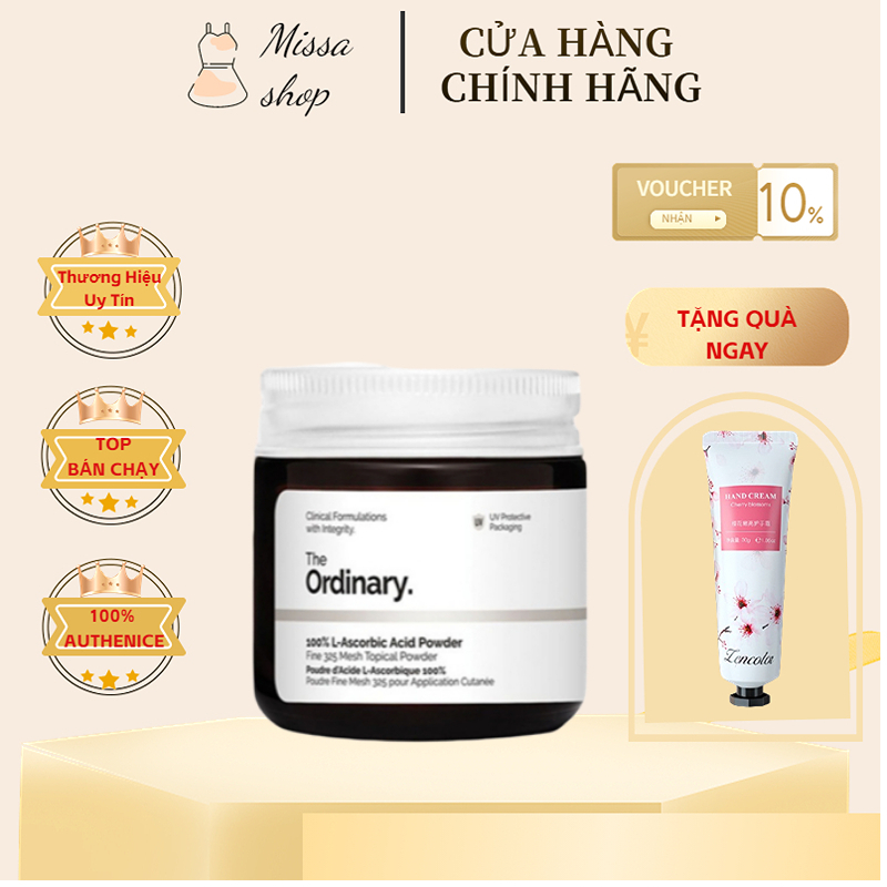 The Ordinary Bột Vitamin C VC làm trắng chống oxy hóa 20g💦💦💦