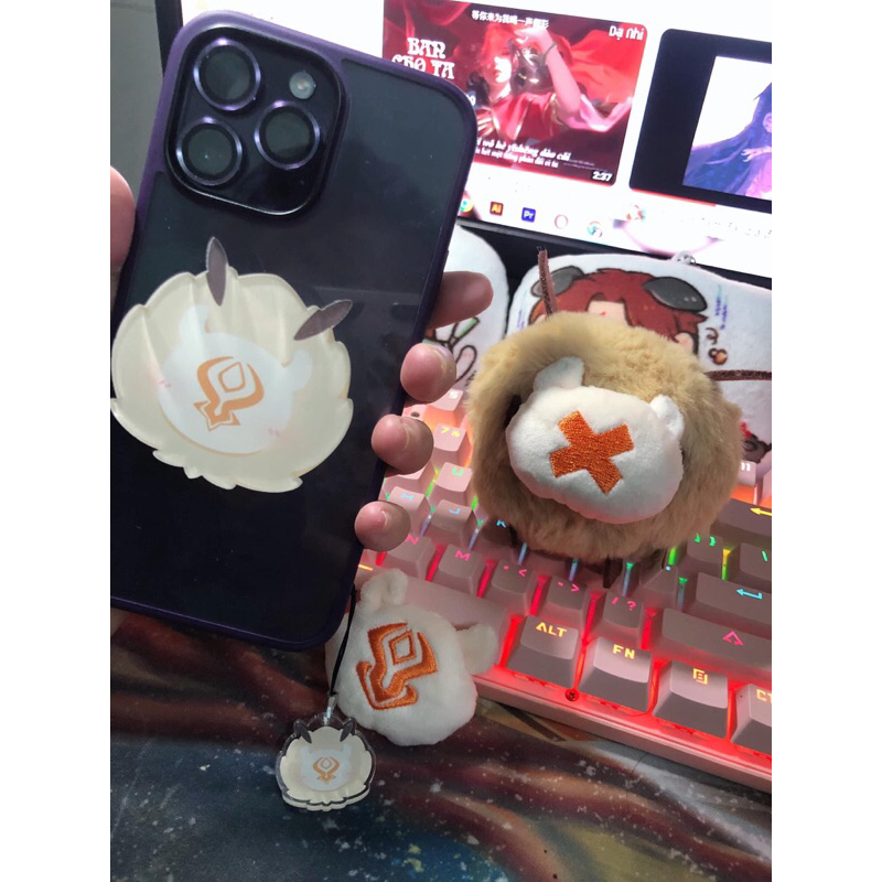 GIÁ ĐỠ ĐIỆN THOẠI, MÓC TREO ĐIỆN THOẠI GENSHIN IMPACT HILICHURL