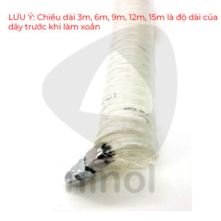 Ống xoắn trắng dẫn hơi, khí nén 5x8mm