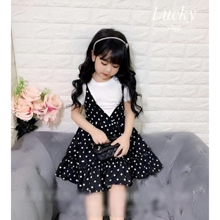 👗👗SET VÁY CHẤM BI CHO BÉ GÁI ☀☀