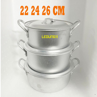 Nồi nhôm 22 24 26 CM