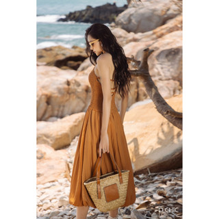 D.CHIC Váy cổ yếm trần chun MS: 2813255