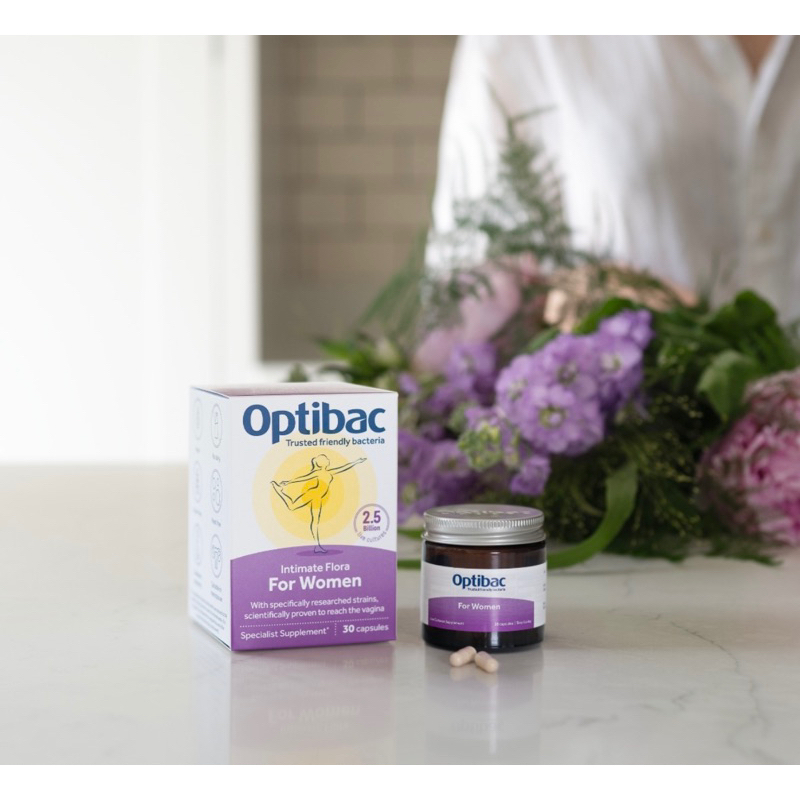 Lọ men Optibac tím UK