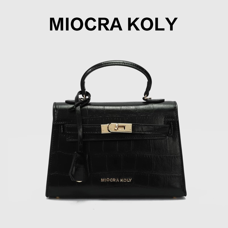 (Auth sẵn) Túi Miocra Koly dáng Kelly size 20 mã MK30226