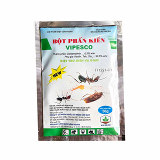 Bột phấn kiến Vipesco 50gr - Trừ kiến, gián, côn trùng